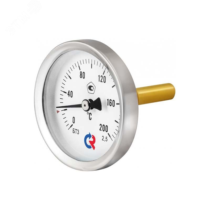 Изображение товара Термометр биметаллический осевой БТ-51.211 G1/2', Россия, точность 1,5