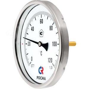 Термометр биметаллический осевой БТ-71.211 0...120С М20х1.5 - фото 2