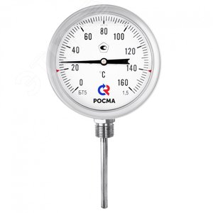 термометр биметаллический радиальный коррозионностойкий бт-52.220 0-250с 1/2' 100 кл.1,5