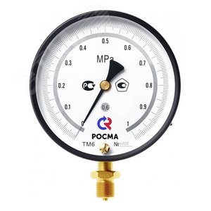 Манометр общетехнический радиальный ТМ-610РМТИ.00 0..0.25МРа 1.2' кл.0.6 - фото 1