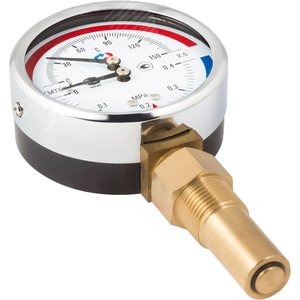 Термоманометр радиальный ТМТБ-31Р.2, 0...150С, 0...1,6 МРа 1/2' кл.2.5 - фото 3