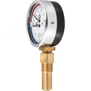 Термоманометр радиальный ТМТБ-31Р.3 0...120С, 0...1 МРа 1/2' кл.2.5 - фото 2