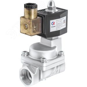 Клапан электромагнитный соленоидный 1' СК-11-25 д вухходовой, НЗ, 220В НЕРЖ - фото 2