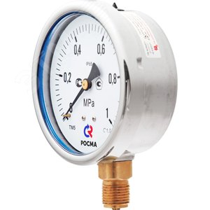 Мановакуумметр виброустойчивый радиальный ТМВ-520Р.00 -0.1-0.5 МРа G1/2 150 гр. кл.1,0, готовый к гидрозаполнению - фото 2