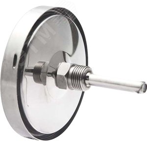 Термометр биметаллический коррозионностойкий осевой БТ-51.220 0-160С 1/2' 64 кл.1.5 - фото 2