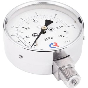 Вакуумметр виброустойчивый радиальный ТВ-520Р.00 (-0.1...0 МРа) 1/2' кл.1,0 готовый к гидрозаполнению - фото 2