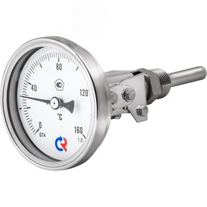 Термометр биметаллический осевой БТ-44.220 0...100С 1/2' 64 кл.1.5 - фото 3