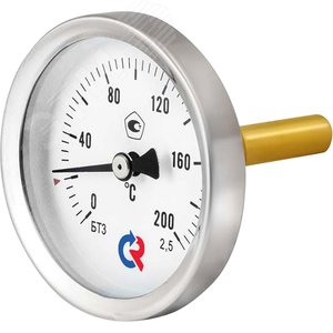 Термометр биметаллический осевой БТ-31.211 0...12 С 1/2' 150 кл.2.5 - фото 2