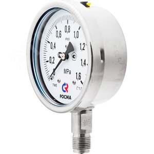 Манометр коррозионностойкий виброустойчивый радиальный ТМ-521Р.00 0...100 МРа М20х1.5 кл.т.1.0, готовый к гидрозаполнению - фото 2