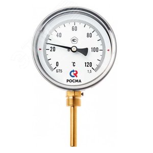 Термометр биметаллический радиальный БТ-52.211 0…350 G1/2' 100 кл.1.5