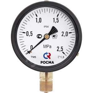 Изображение товара Манометр специального исполнения радиальный ТМ-510Р.00 0...6кгс/см2 М20х1.5 кл.1.5 IР54 (шт)