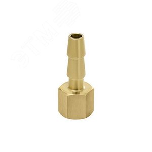 Переходник внутр. M12x1.5 - наруж. штуцер для шланга 6.5мм латунь - фото 1