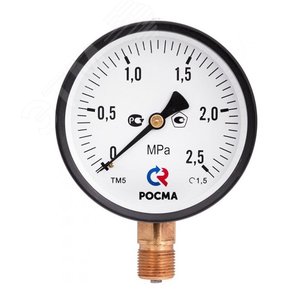 Манометр общетехнический радиальный ТМ-110Р.00 0…2,5 МРа М10х1.2 кл.2.5 - фото 1