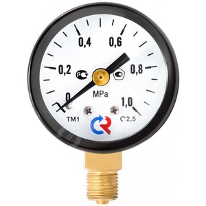 Вакуумметр радиальный ТВ-310Р.00 (-0.1...0 MPa) М12х1.5 кл.1,5 - фото 1