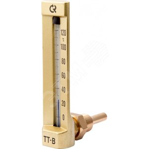 Термометр жидкостный стеклянный виброустойчивый угловой ТТ-B-150/50. У11 1/2' 0-160С
