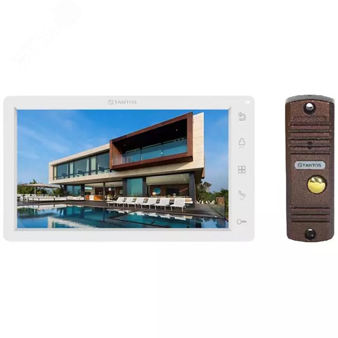 Изображение товара Комплект видеодомофона Amelie HD SE kit White с дисплеем 7 и вызывной панелью AHD 1080p