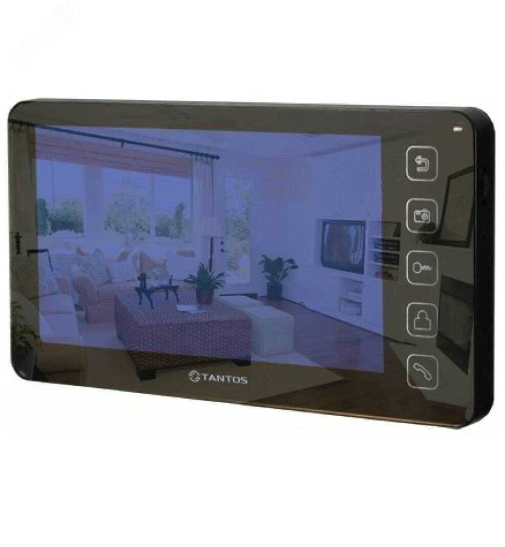 Монитор домофона цветной с сенсорным экраном Prime SD Mirror black Tantos