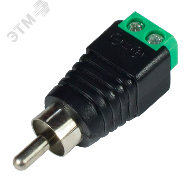 Изображение товара Коннектор РАЗЪЕМ TS RCA штекер с клеммной колодкой, под винт (шт)