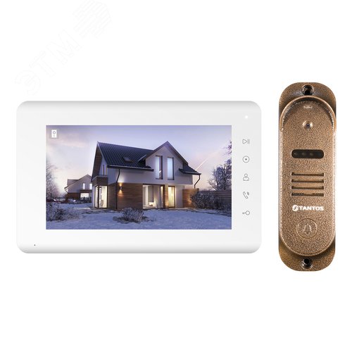 Изображение товара Комплект монитора HD цветного видеодомофона 7'' и HD вызывной панели (шт)