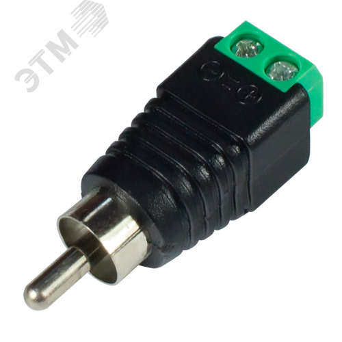 Изображение товара Коннектор РАЗЪЕМ TS RCA штекер с клеммной колодкой, под винт (шт)