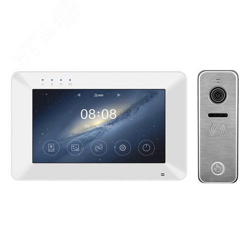 Изображение товара Комплект монитора цветного видеодомофона 7'' и HD 4-х проводной вызывной панели (шт)