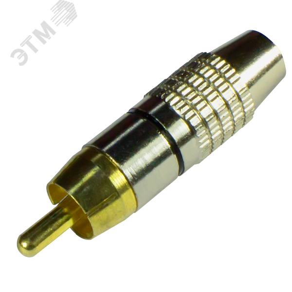 Изображение товара Коннектор РАЗЪЕМ TS RCA штекер под винт, металл (шт)