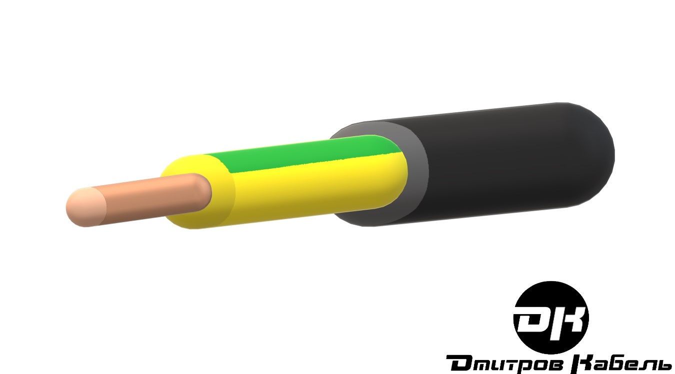 Кабель силовой ППГнг(A)-HF 1х1.5(Ж/З) ТРТС