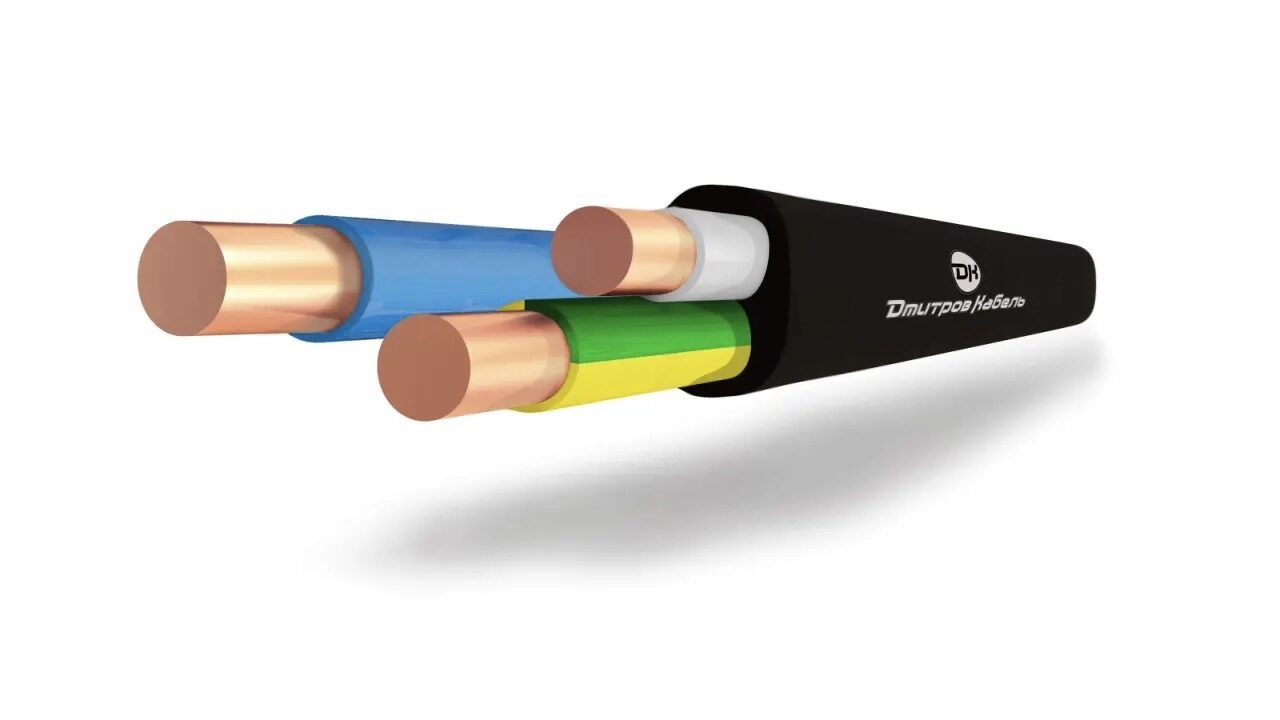 Кабель силовой ВВГ-Пнг(А)-LS 3х4 (ок)-0.66 ТРТС однопроволочный