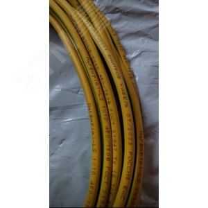 Провод силовой ПУГВнг(А)-LS 1х10 желто зеленый    ТРТС многопроволо чный - фото 2