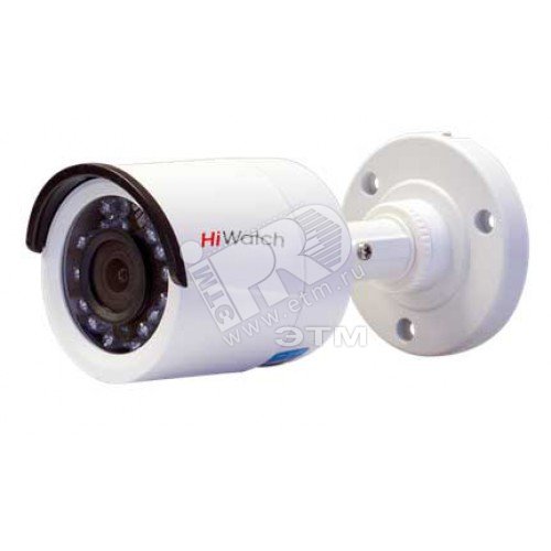 Видеокамера HD-TVI гибридная 1Мп уличная цилиндрическая с ИК-подсветкой до 20м (3.6мм) DS-T100 3.6 mm Hikvision