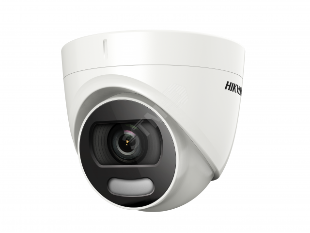 Видеокамера HD-TVI гибридная 2Мп уличная купольная с LED-подсветкой до 20м (3.6мм) DS-2CE72DFT-F (3.6mm) Hikvision