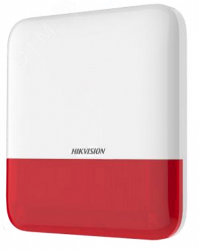 Оповещатель уличный беспроводной (красный индикатор) AX PRO DS-PS1-E-WE Red Hikvision