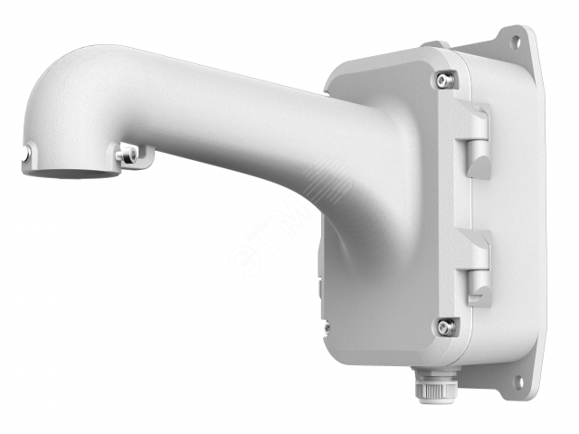 Изображение товара Настенный кронштейн с монтажной коробкой для видеокамер Hikvision DS-1604ZJ-BOX белый алюминий