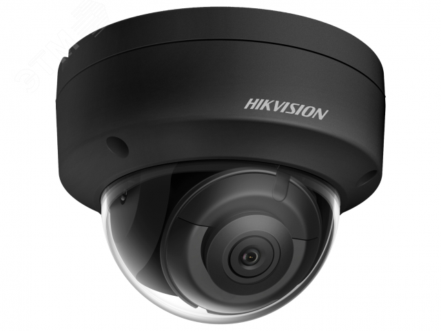 Видеокамера IP 8Мп уличная купольная с EXIR-подсветкой до 30м и технологией AcuSense (2.8mm) DS-2CD2183G2-IS(BLACK)(2.8mm) Hikvision
