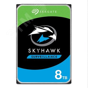 Жесткий диск 8Tb Seagate by SkyHawk 3.5'', SATAIII, 7200 об/мин, 256