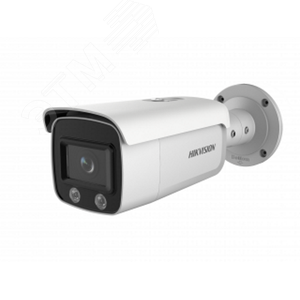 Видеокамера уличная цилиндрическая IP-камера 4Мп до 60м и технологией AcuSense с LED-подсветкой. 1/1.8 обнаружение движения 2.0, обнаружение пересечения линии и вторжения, захват лиц