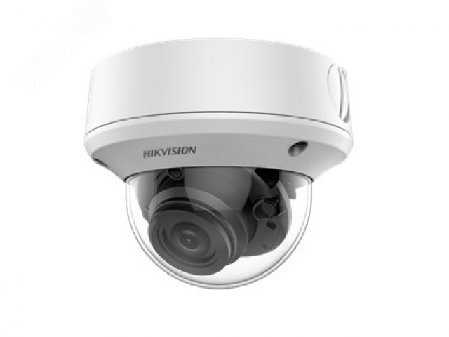 Видеокамера 2Мп HD-TVI  купольная уличная EXIR-подсветка 70м 2.7-13.5мм IP67 DS-2CE5AD3T-VPIT3ZF(2.7-13.5mm) Hikvision