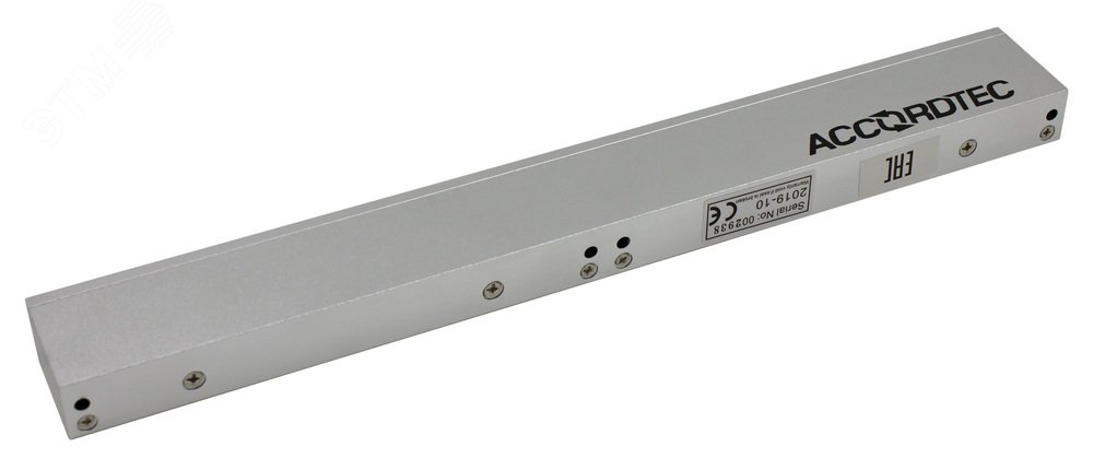 Изображение товара Замок электромагнитный сдвоенный, офисный дизайн, планка в комплекте (шт)