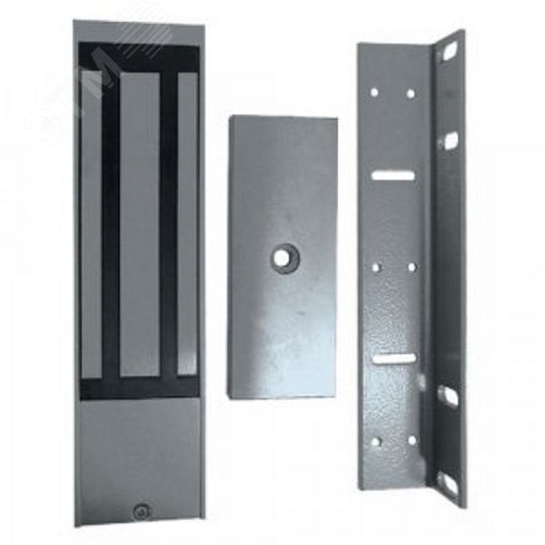 Изображение товара Замок электромагнитный c датчиком холла, алюминиевый корпус, уголок в комплекте, цвет серый (шт)