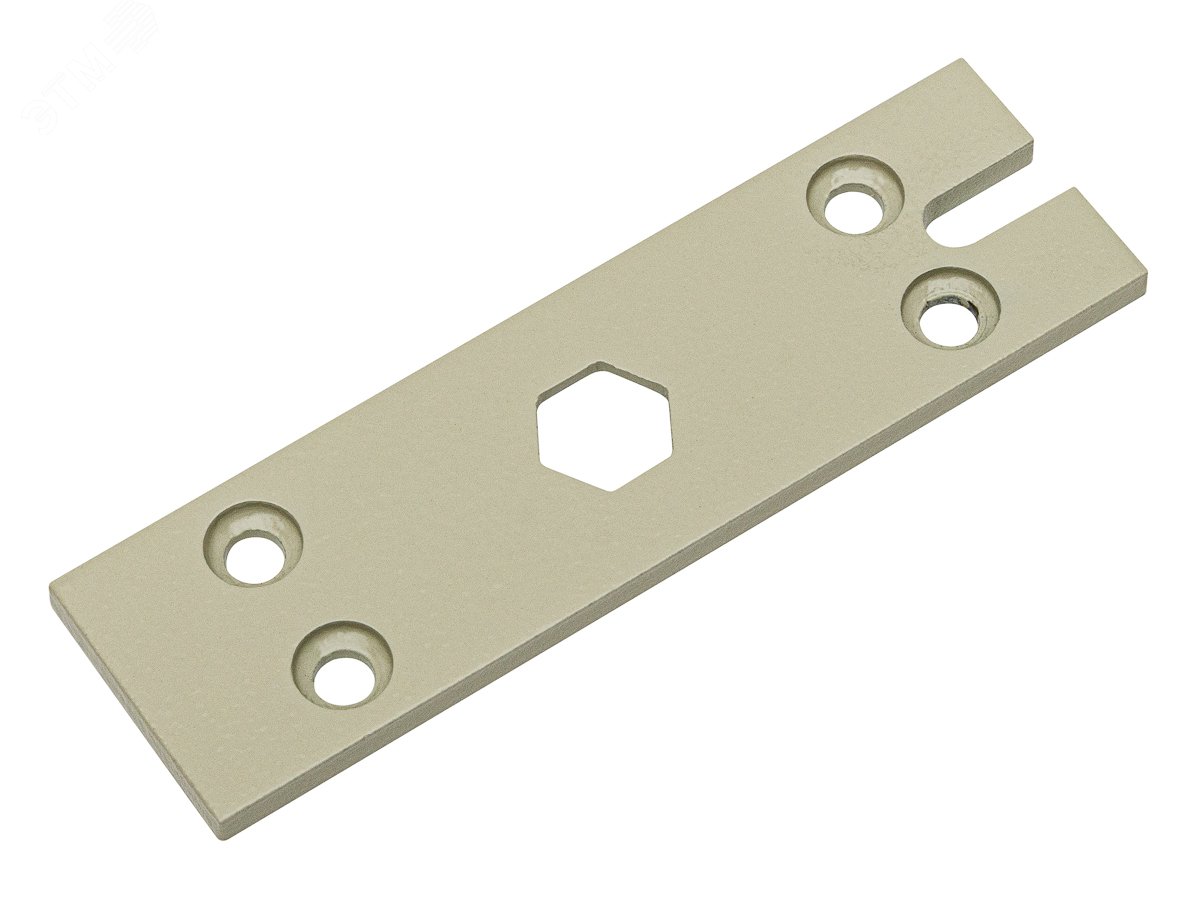 Изображение товара Планка крепления замка LMP-180K/200K Grey без сквозного сверления двери серого цвета