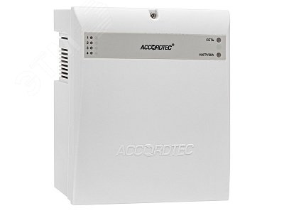 Изображение товара Источник питания AccordTec ББП-40 v.4 исп.1 резервный пластиковый белый