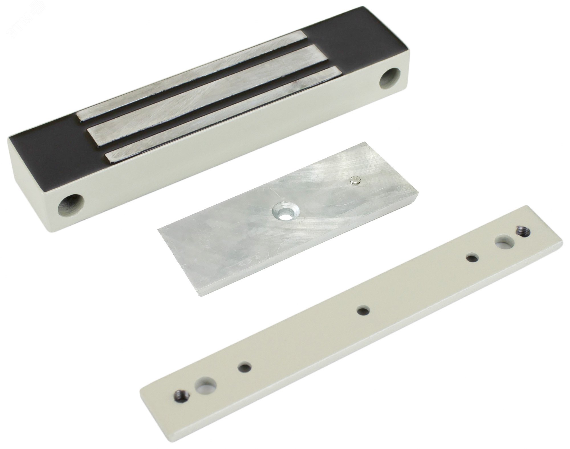 Изображение товара Замок электромагнитный влагозащищенный IP 67, механический компенсатор эффекта остаточной намагниченности на якоре замка (шт)