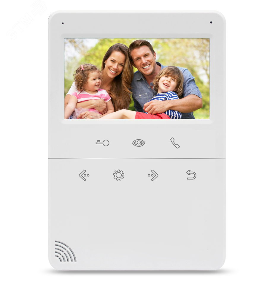 Изображение товара Видеодомофон цветной 4-x проводный, диагональ 4,3 LCD TFT (шт)