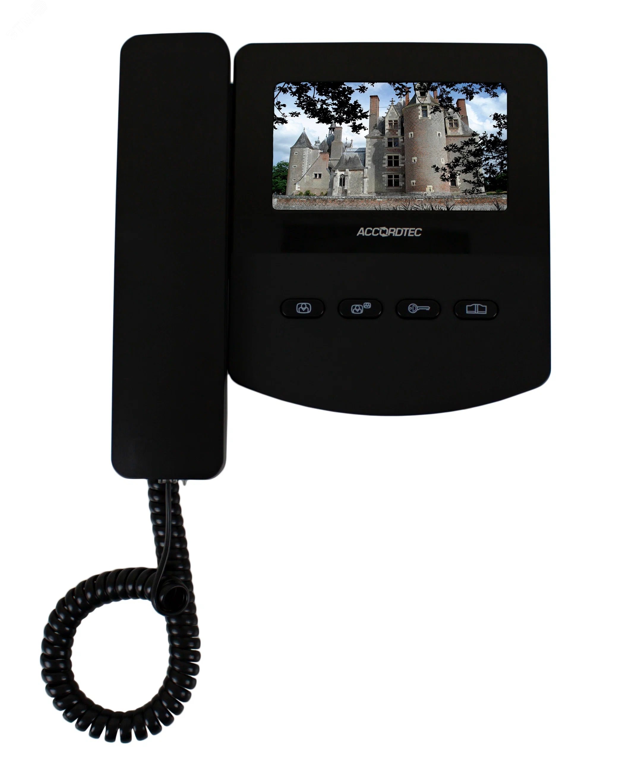 Видеодомофон цветной 4-x проводный, 4.3 TFT LCD AT-VD433C BL AccordTec