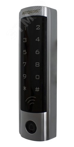 Изображение товара Панель кодовая со встроенным считывателем карт EM-Marine, антивандальный корпус, подсветка кнопок (шт)