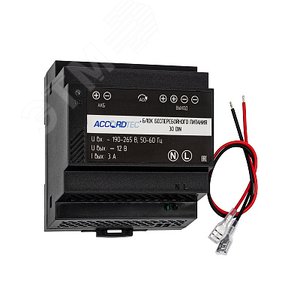 Изображение товара Блок бесперебойного питания ББП-30 DIN 12В 3A на DIN рейку (шт)