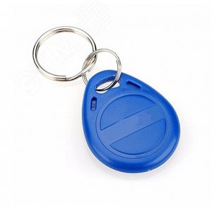 Брелок AT-ID03-MF(формата Mifare с кольцом,без карабина,без номера,цвет синий)