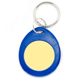 Брелок EM, IL-07EBY, с кольцом, синий+желтый