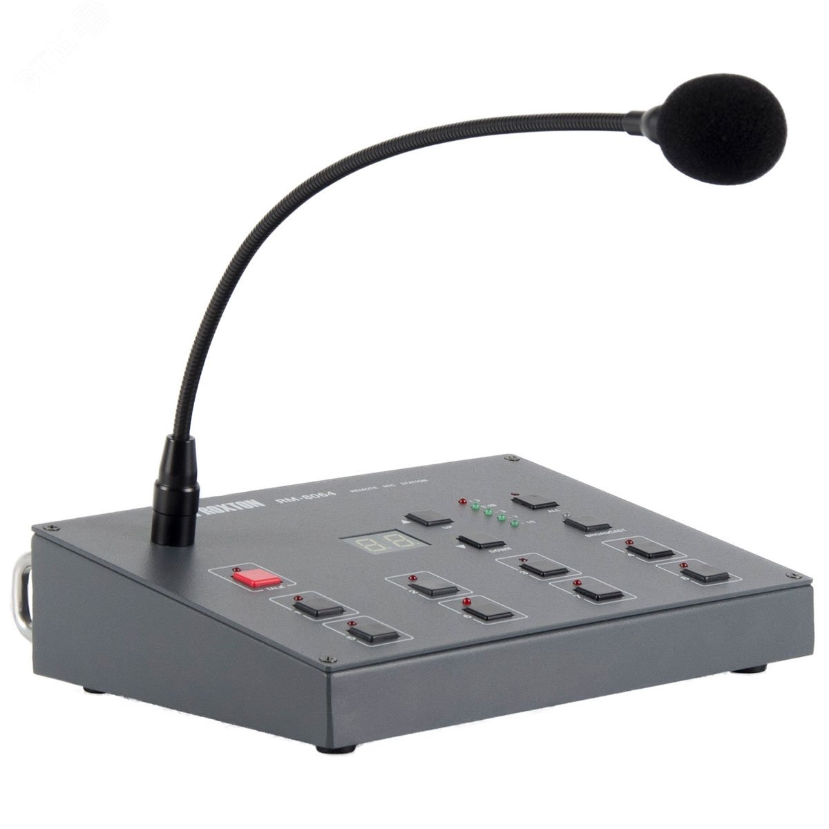 Изображение товара Микрофонная консоль Roxton RM-8064 8 линий для системы оповещения