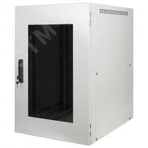 Шкаф 19'' для оборудования, 18U х 600 мм, встраиваемая система охлаждения (без ножек/роликов)